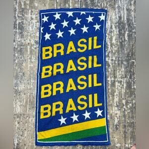 Brasil Brazil Football Souvenir Bath towel 23”x45”